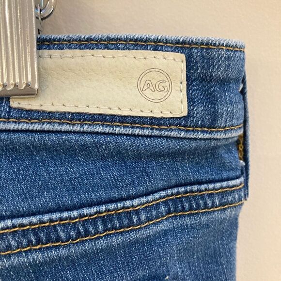 AG Adriano Goldschmeid The Stilt Cigarette Leg Distressed Destroyed Jeans - Picture 10 of 11